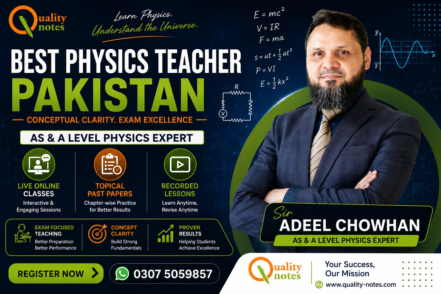 Best Physics Teacher Pakistan Sir Adeel Chowhan